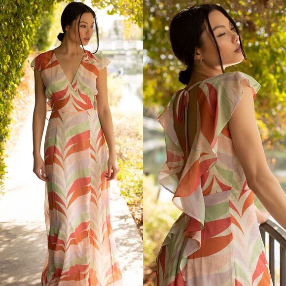 Modcloth Dresses & Skirts - ModCloth X Hutch Summery Day Open Back Maxi Dress